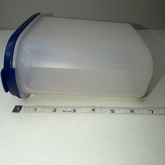 Tupperware Modular Mates Flip Top Blue Seals #4 9 3/4 cup and #3 7 1/4 Cup - Picture 9 of 14